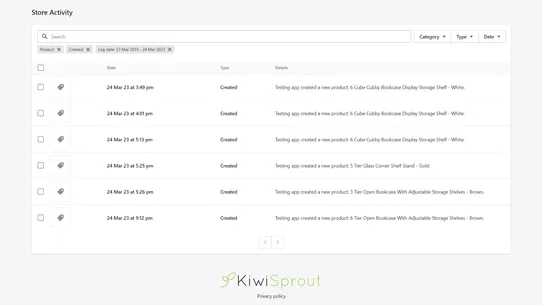 KiwiSprout Smart Logs screenshot