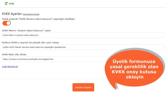 KVKK screenshot