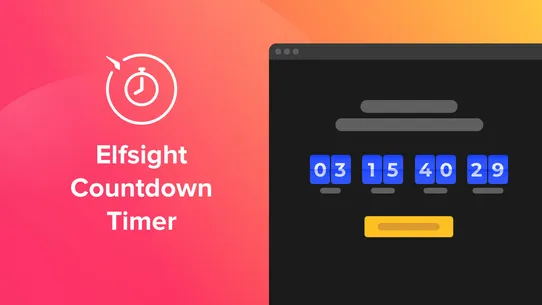 Elfsight Countdown Timer screenshot