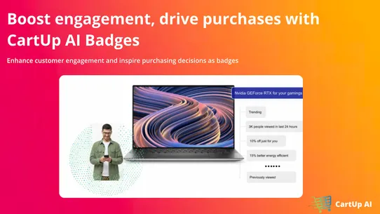 CartUp AI Personalized Badges screenshot