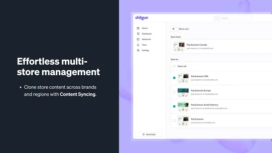 Shogun ‑ Landing Page Builder screenshot