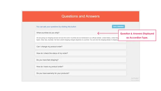 ShopQA ‑ Question And Answers screenshot