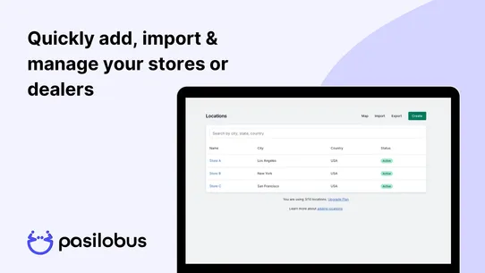 Pasilobus Store Locator screenshot