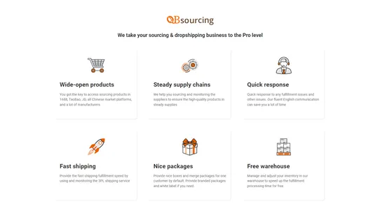 QBSourcing screenshot