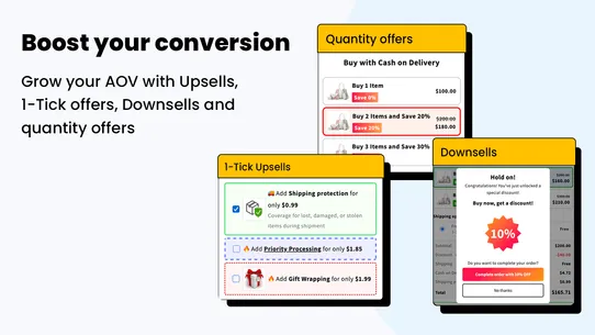 EasySell COD Form &amp; Upsells screenshot