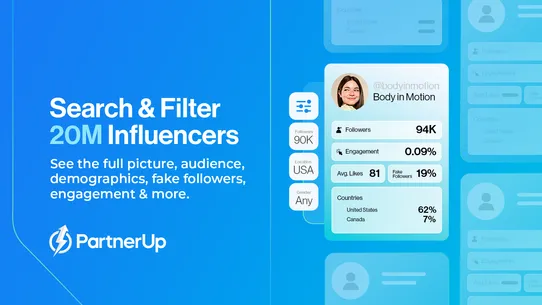 PartnerUp Influencer Marketing screenshot