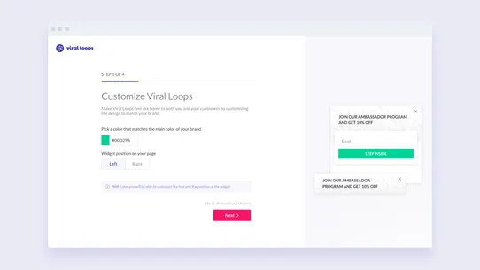 Viral Loops Referral Marketing screenshot