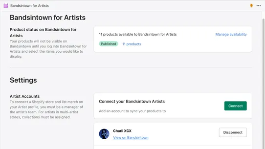 Bandsintown for Artists screenshot