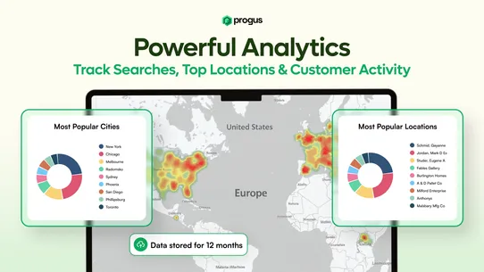 Progus Store Locator Map screenshot