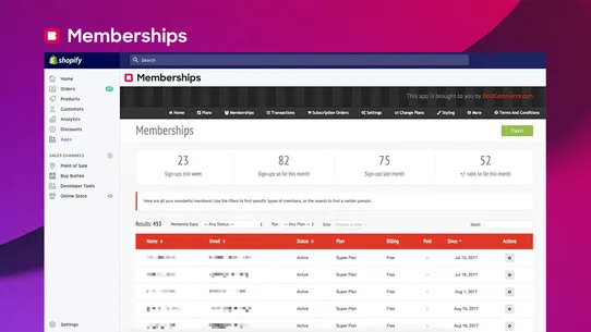 BOLD Memberships screenshot