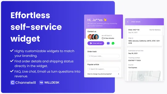 WD‑Live Chat, Helpdesk,Chatbot screenshot