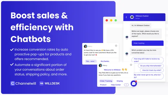 Willdesk: Live Chat&amp;AI Chatbot screenshot