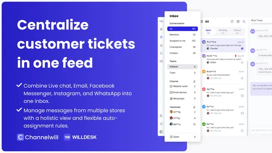 Willdesk: Live Chat&amp;AI Chatbot screenshot