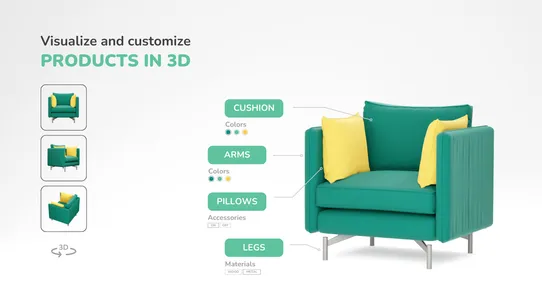 Angle 3D Configurator ‑3D &amp; AR screenshot