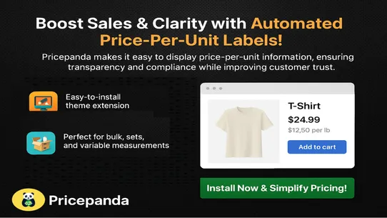 PricePanda ‑ Price Per Unit screenshot