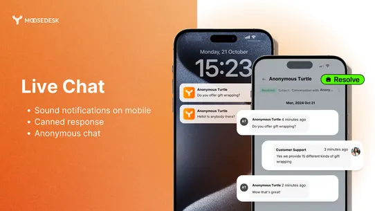 Moose: Live Chat FAQ Whatsapp screenshot