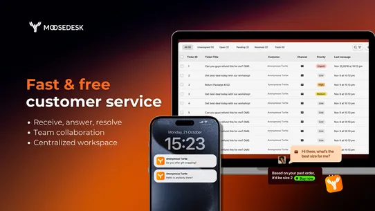 Moose: AI Chatbot &amp; Live Chat screenshot