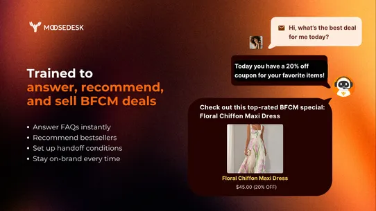 Moose: AI Chatbot &amp; Live Chat screenshot