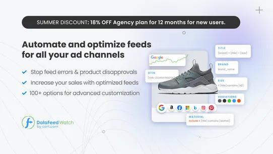 Data Feed Watch Shopping Feeds screenshot