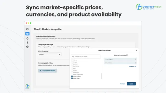 Data Feed Watch Shopping Feeds screenshot