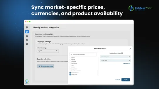 Data Feed Watch Shopping Feeds screenshot