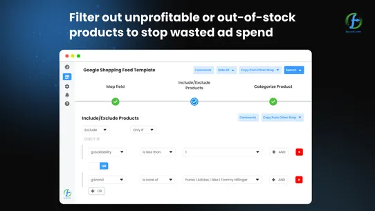 Data Feed Watch Shopping Feeds screenshot