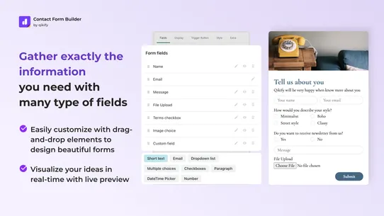 qikify Contact Form Builder screenshot