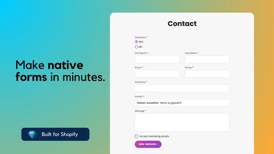 Formful – Contact Form Builder screenshot