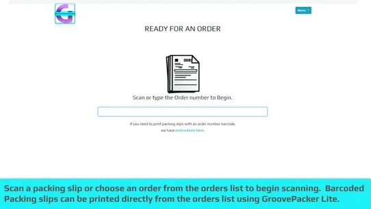 GP Lite Order Scanner screenshot