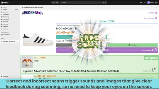 Pick Bot ‑ Barcode Buddy screenshot