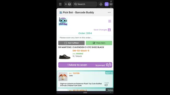 Pick Bot ‑ Barcode Buddy screenshot