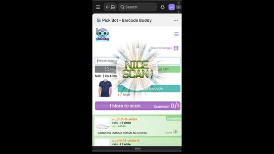 Pick Bot ‑ Barcode Buddy screenshot