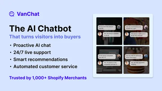 VanChat AI Chatbot &amp; Live Chat screenshot