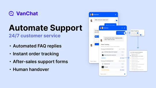 VanChat AI Chatbot &amp; Live Chat screenshot