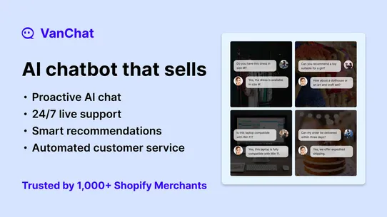 VanChat AI Chatbot &amp; Live Chat screenshot