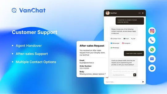 VanChat AI Chatbot &amp; Live Chat screenshot