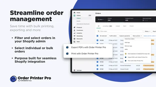 Order Printer Pro: Invoice App screenshot