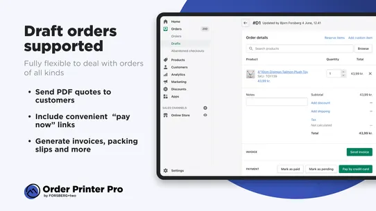 Order Printer Pro: Invoice App screenshot