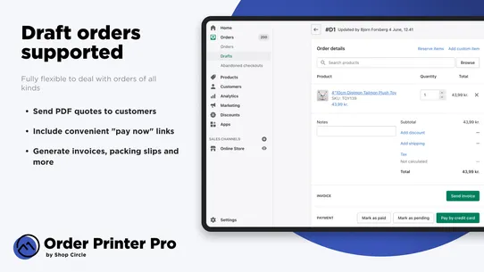 Order Printer Pro: Invoice App screenshot