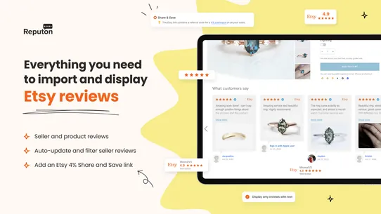 Reputon Etsy Reviews screenshot