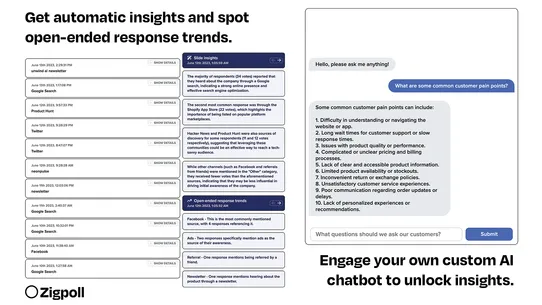 Zigpoll Customer Surveys screenshot