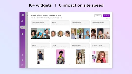 Vidjet Shoppable Videos +Story screenshot