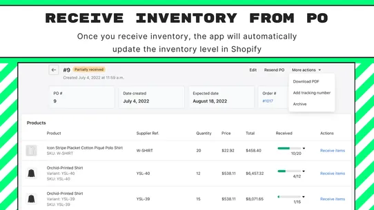 Auto Purchase Orders screenshot