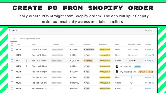 Auto Purchase Orders screenshot