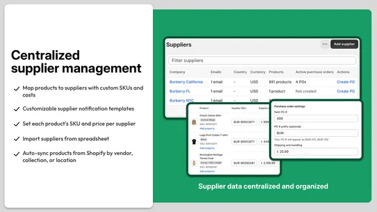 Auto Purchase Orders screenshot