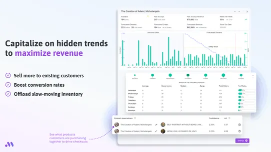 Monocle AI inventory forecasts screenshot