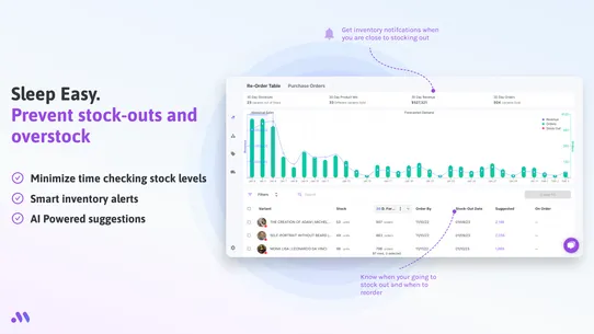 Monocle AI inventory forecasts screenshot