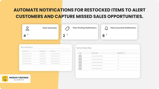 Back In Stock Alerts by H3 screenshot