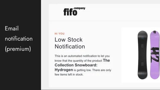 Low Stock Notifier screenshot