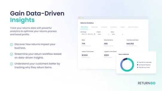 ReturnGO Returns &amp; Exchanges screenshot